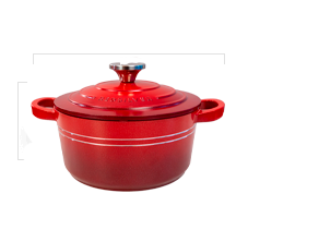 Supreme Red Casserole 24cm